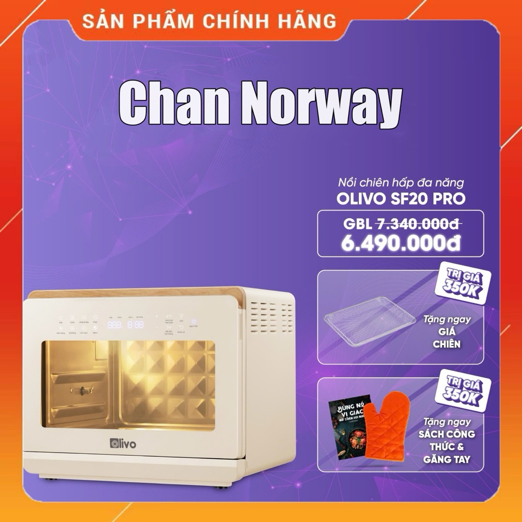 [CHÍNH HÃNG] Nồi Chiên Hơi Nước OLIVO SF20 PRO - Dung Tích 20L - Thương Hiệu Mỹ 🇺🇸 - Bảo Hành 24 Thá