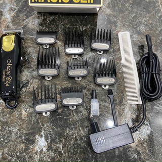 Bộ Tông Đơ Magic Clip Lưỡi Kép 8 Cữ Gá Thép Chuyên Fade
