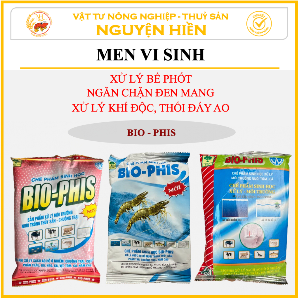 1 Thùng Men Vi Sinh (Men Hầm Cầu) BIO-PHIS Xử Lý Thối Đáy Ao
