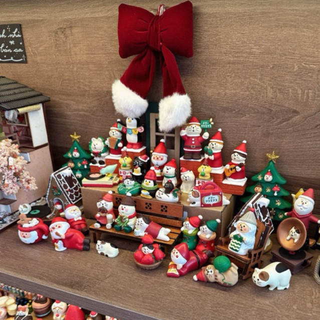 Mô hình mèo Zakka chủ đề giáng sinh Noel