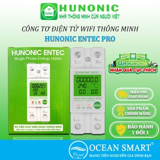  Công Tơ Điện Tử Wifi Hunonic Entec Đóng Cắt Đo Điện Năng Tiêu Thụ Từ Xa Qua Điện Thoại - HNCTD 