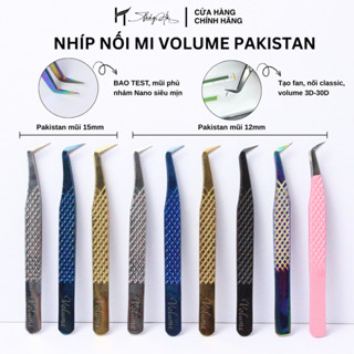  Nhíp nối mi Volume Pakistan BAO TEST phủ nhám NANO tạo fan Volume 3D-30D nhíp gắp mi giả Thúy Hà 