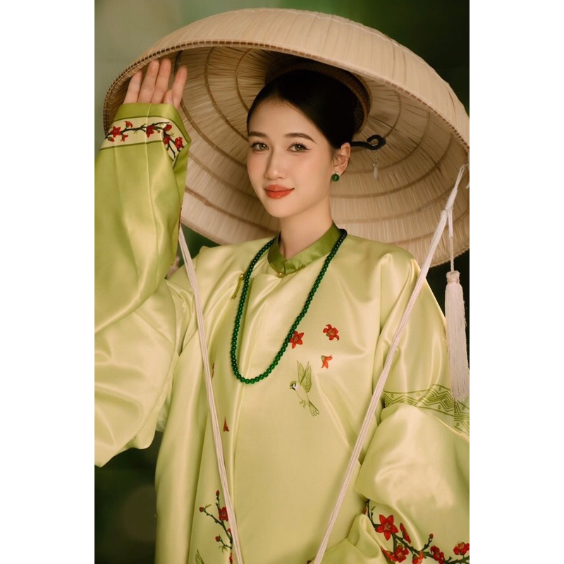 Vòng cổ đá thủy tinh xanh hạt 8mm-65cm; hạt 8mm-75cm [217-523]