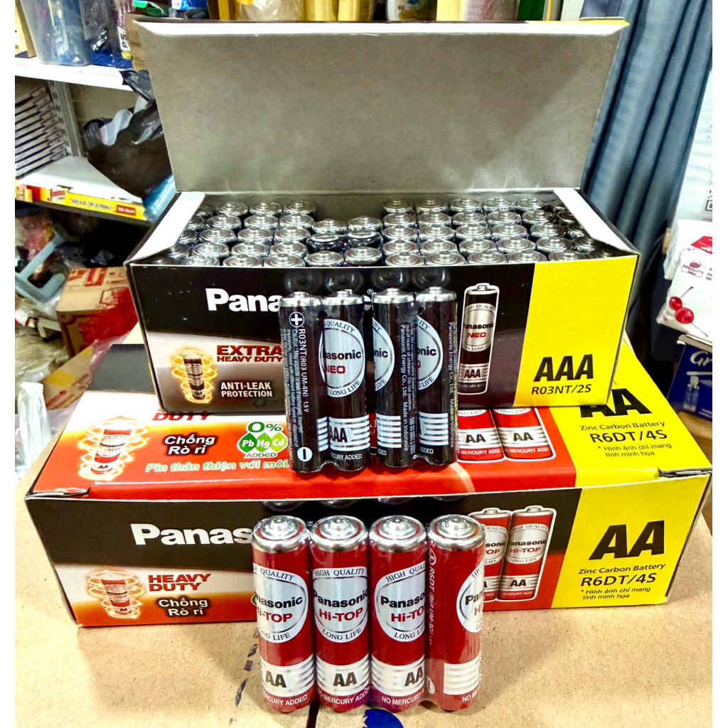 Combo 4 Viên Pin Panasonic AA/AAA