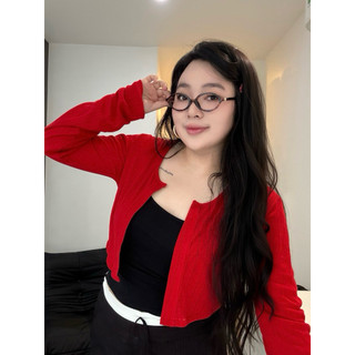 LASSIE BIGSIZE| Áo khoác ngoài tay dài cardigan 3 màu  MUN TOP  