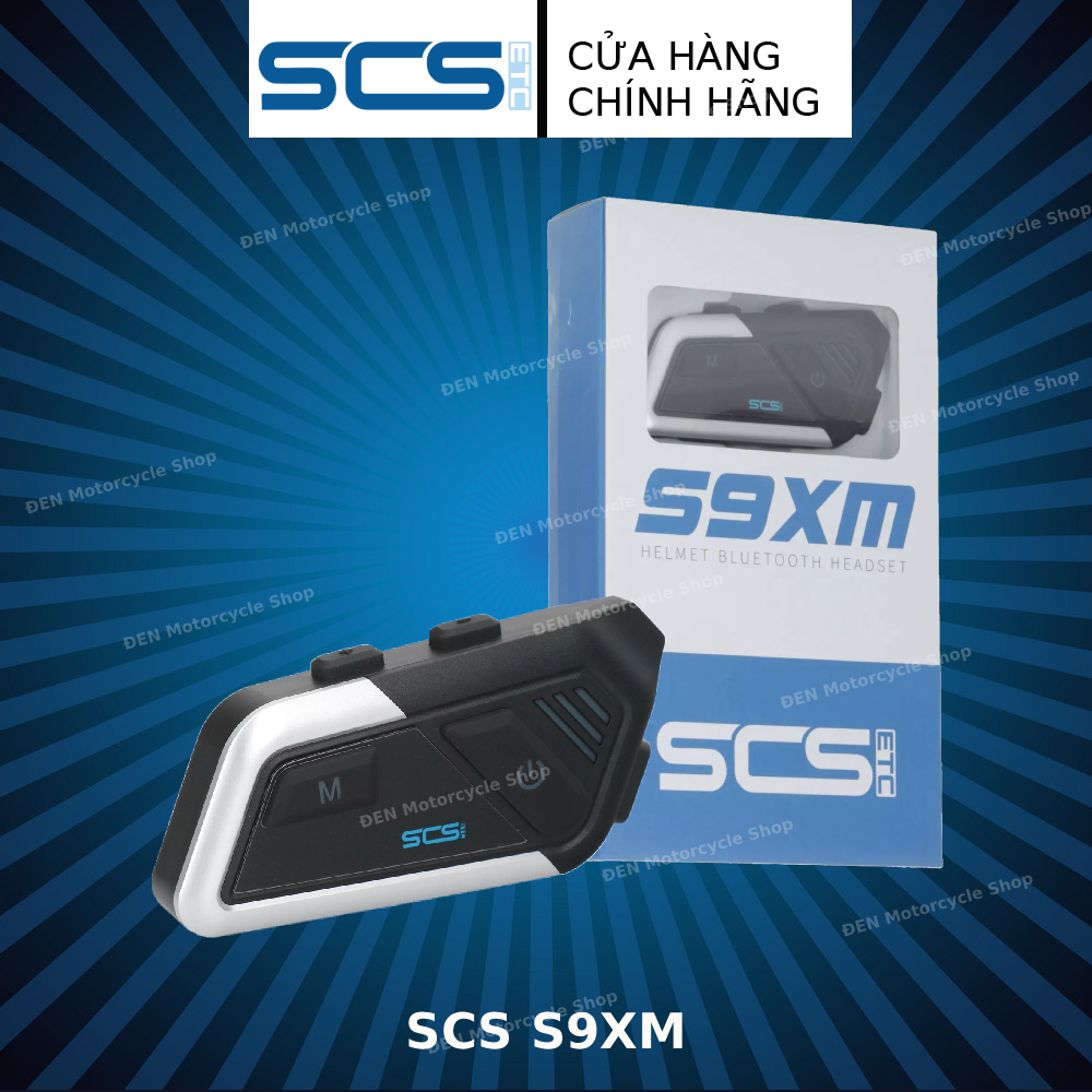 Tai nghe bluetooth SCS S9XM cho mũ bảo hiểm kết nối 2 người