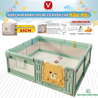 Quây Vải Cửa Nhựa , Quây Cố Định Cho Bé Bám Vịn Tập Đi Tập Đứng Có Quà Tặng Cho Bé