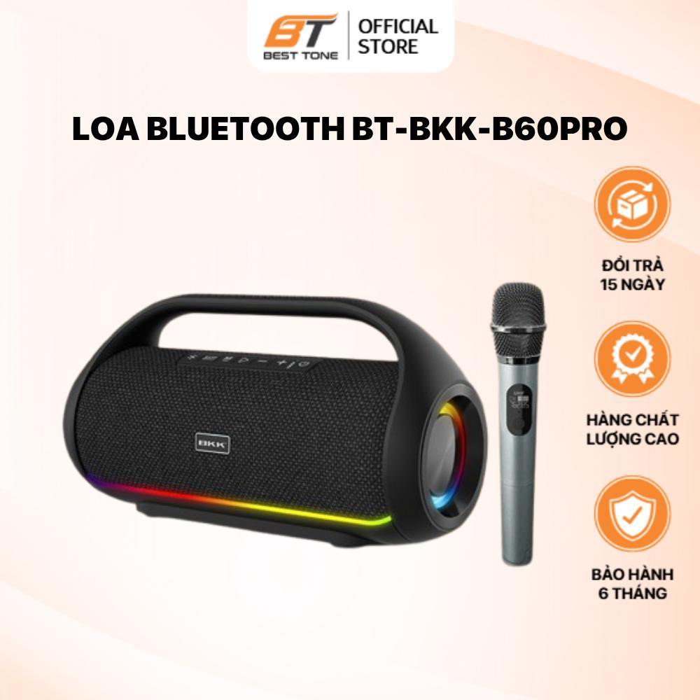 Loa Bluetooth BT-BKK-B60Pro Nghe nhạc công suất 70W, Có thể hát karaoke ngoài trời, Mic không dây, B