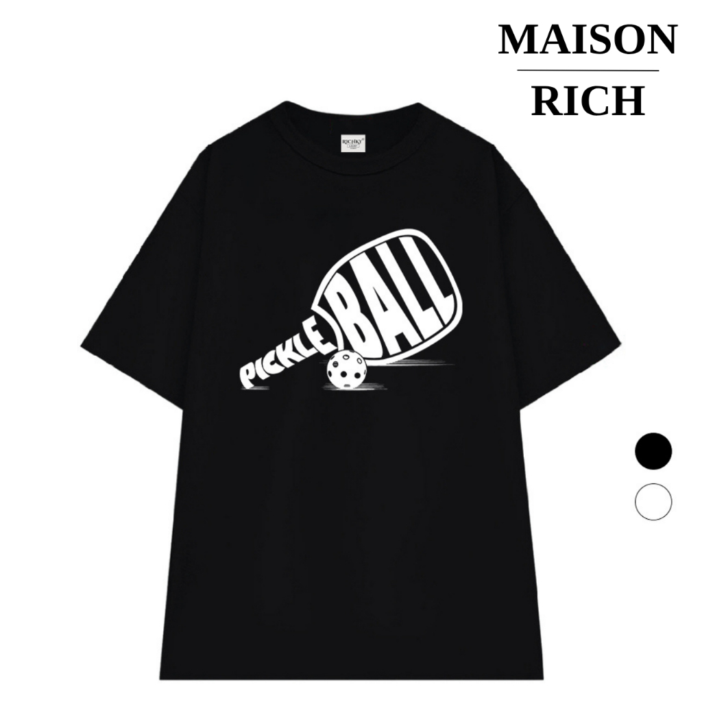Áo Thun Maison Rich Premium Tee Pickleball Paddle Street Icon Sporty Collection