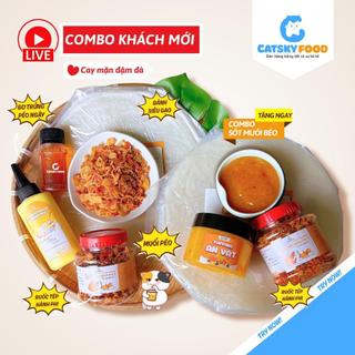 Bánh tráng phơi sương CATSKY FOOD đồ ăn vặt tiện lợi - BEST SELLER 