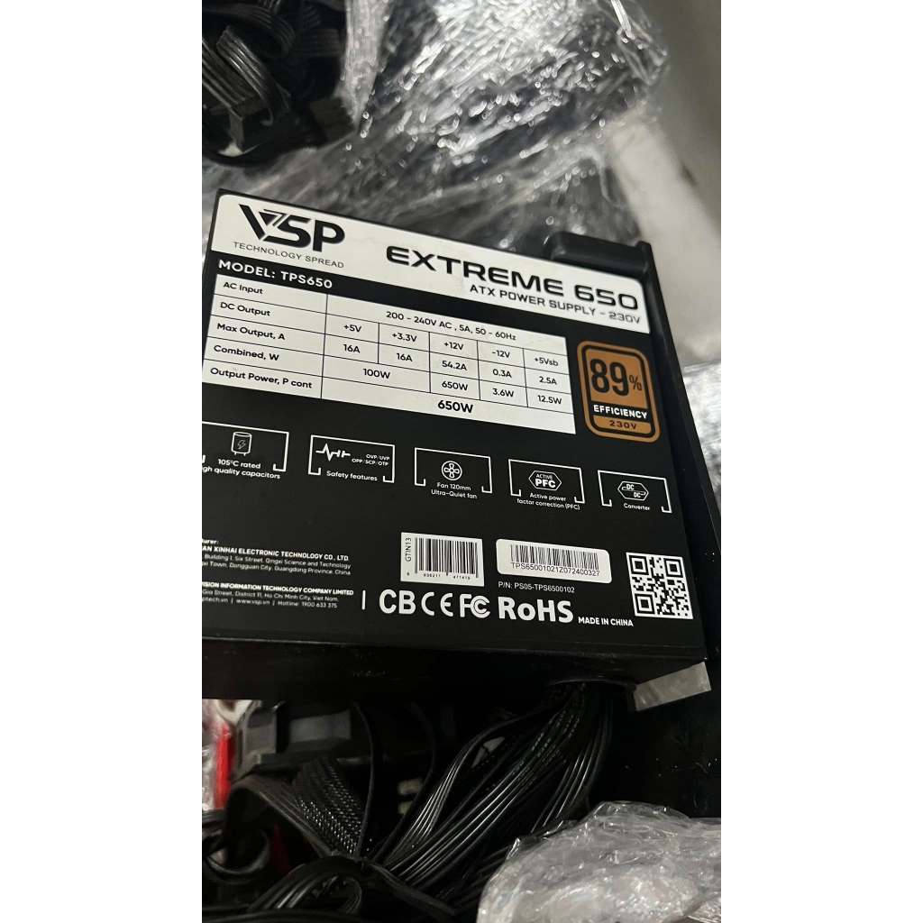 NGUỒN VSP 650W ZIN ĐẸP