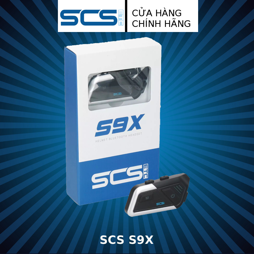 TAI NGHE SCS S9X BLUETOOTH CHO MŨ BẢO HIỂM