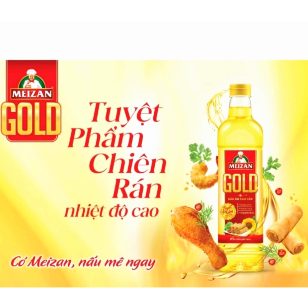 Dầu ăn Meizan Gold Chai 1L