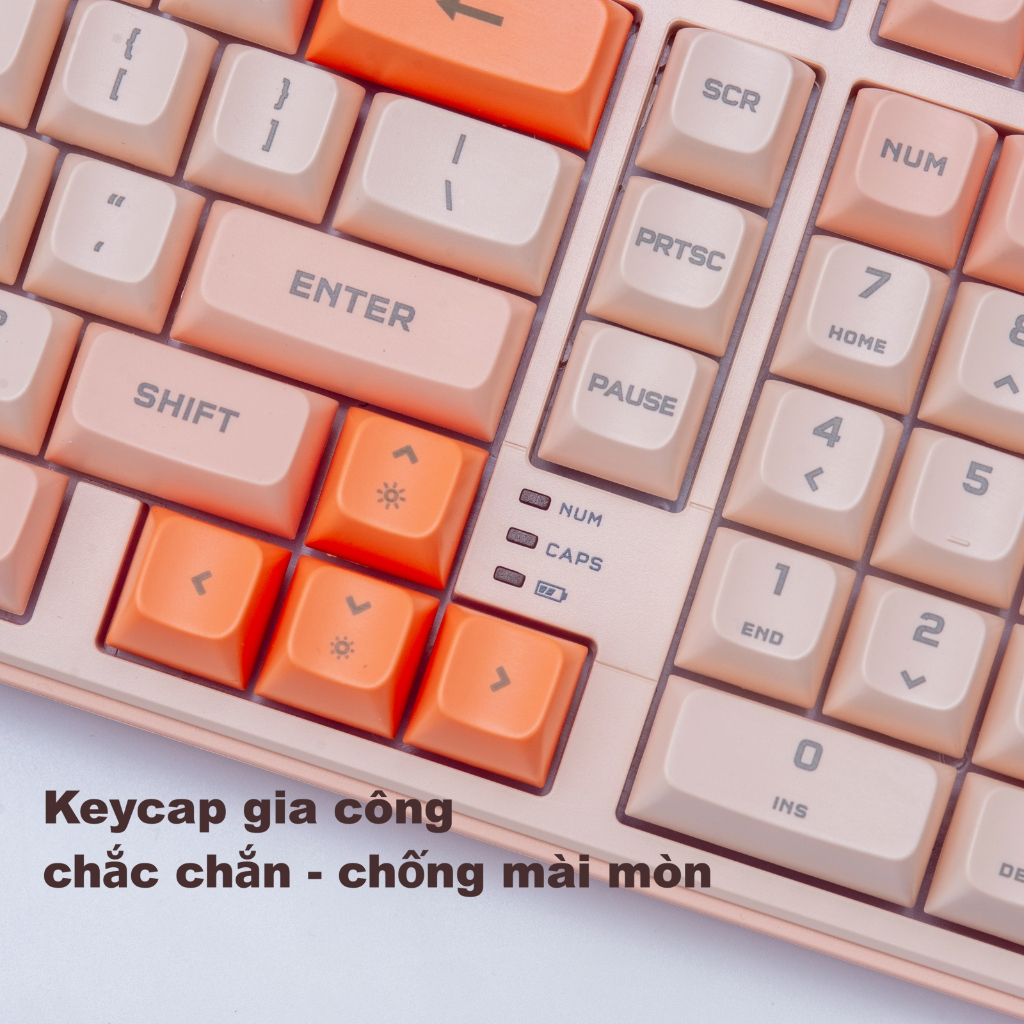 Bàn phím không dây chống ồn Paynan 702Pro fullsize 3 chế độ kết nối Cáp/USB2.4G/Bluetooth led nền RGB pin trâu 4000mAh | BigBuy360 - bigbuy360.vn
