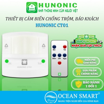 Thiết Bị Chống Trộm Và Báo Khách Đa Năng Hunonic CT01, Gửi Thông Báo Về Điện Thoại - HNBTLG
