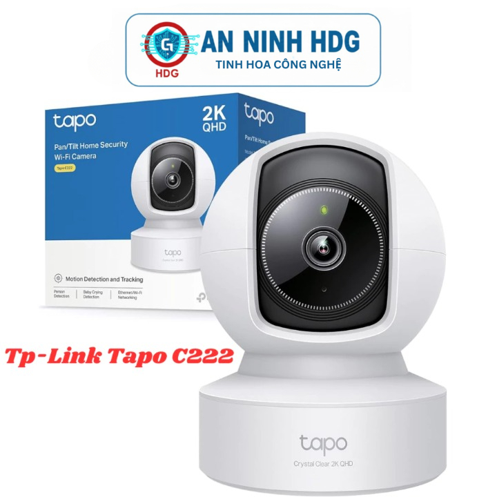 Camera Wifi TP-Link Tapo C222 - Độ Phân Giải 2K 4MP QHD, Chính hãng