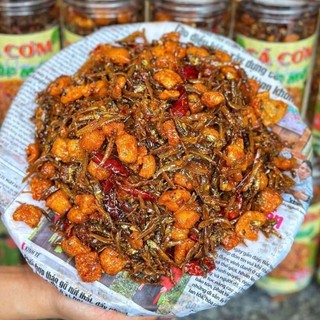 Cá cơm rim tóp mỡ giòn rụm hao cơm hủ 500g