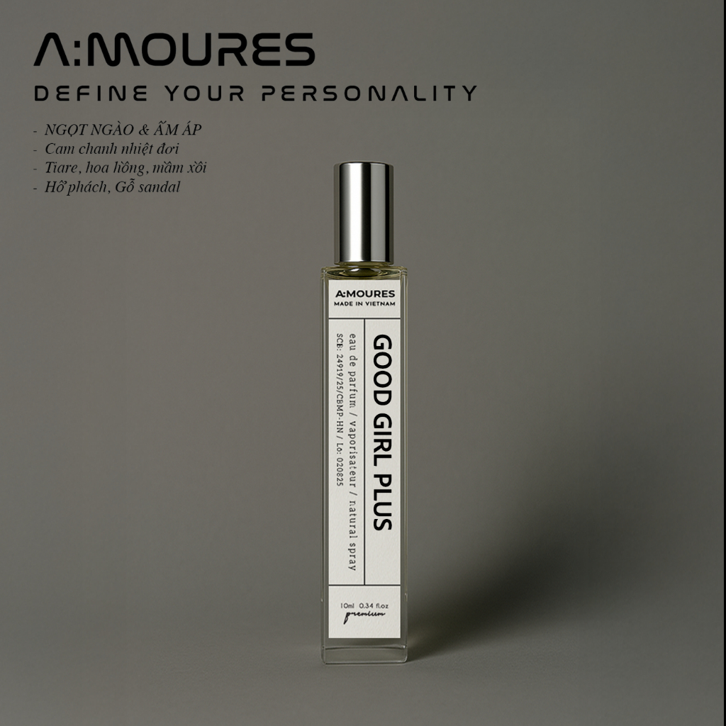 [BST Best Seller] Nước Hoa Nữ Amour Nguyên Liệu Nhập Khẩu Hương Thơm Ngọt Ngào, Cuốn Hút, Dạng Xịt 10ml và 2ml | BigBuy360 - bigbuy360.vn
