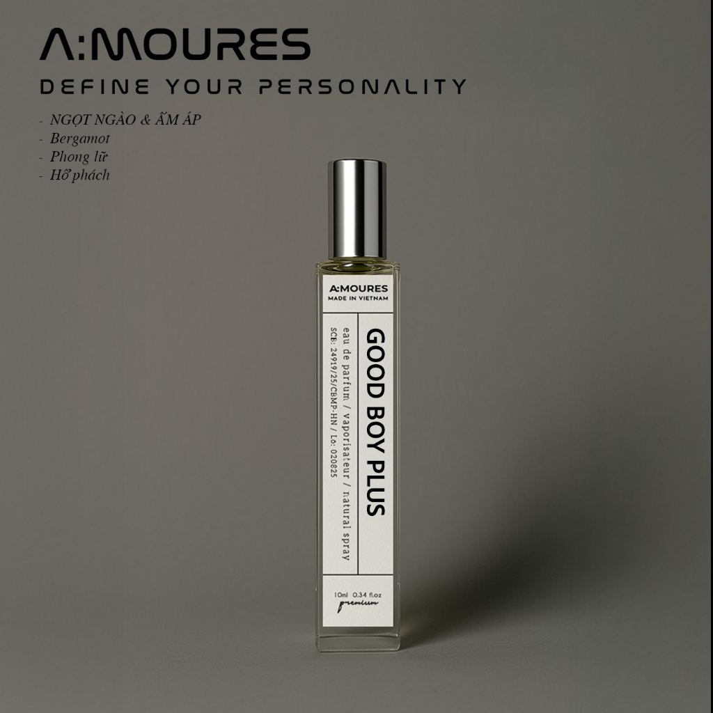 Nước Hoa Nam Amour Bad Boy Plus Nguyên Liệu Nhập Khẩu Hương Thơm Ngọt Ngào, Bí Ẩn, Lôi Cuốn Dạng Xịt 10ml và 2ml | BigBuy360 - bigbuy360.vn