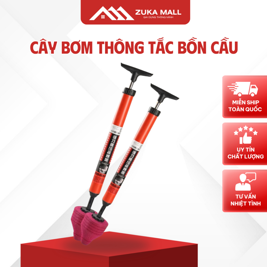 Dụng Cụ Thông Tắc Nghẽn Bồn Cầu Tiện Lợi Dùng Trong Gia Đình Có Bảo Hành -7HAH