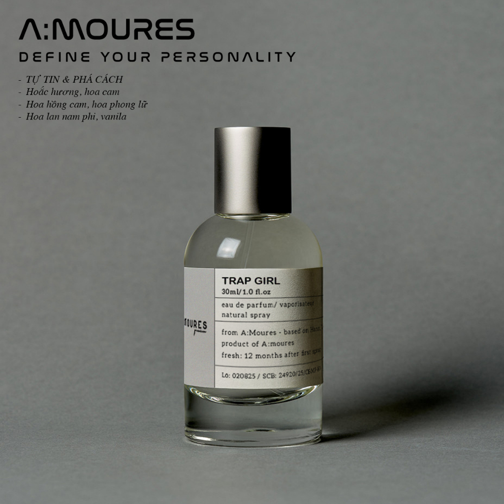 Nước Hoa Nữ Amour Trap Girl Nguyên Liệu Nhập Khẩu Hương Thơm Quyến Rũ Bí Ẩn Dạng Xịt 30ml Dạng Xịt