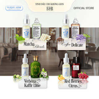 Tinh dầu nước hoa không gian nguyên chất PURISIA HOME cho KHÔNG GIAN F&B - Dung tích 15ml/30ml/50ml