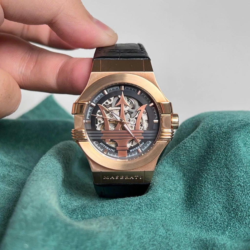 Đồng hồ nam Maserati R8821108002 Potenza Automatic Watch, Authentic, Full box, Luxury diamond watch