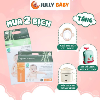 (Combo quà) 2 bịch Tã/bỉm UalaRogo sợi tre mềm mại,thấm hút đủ size cho bé 4-30kg