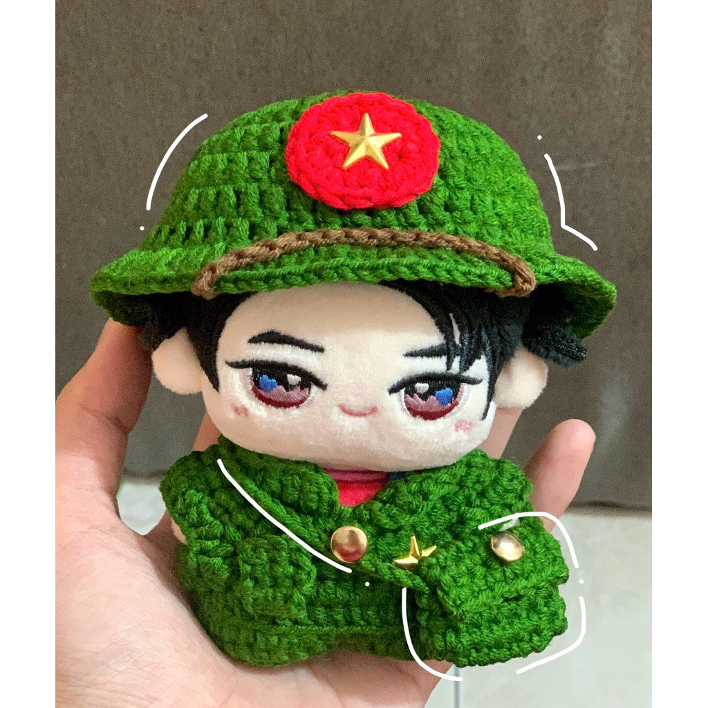 Outfit doll 10cm-Bộ Đội Việt Nam siêu ngầu