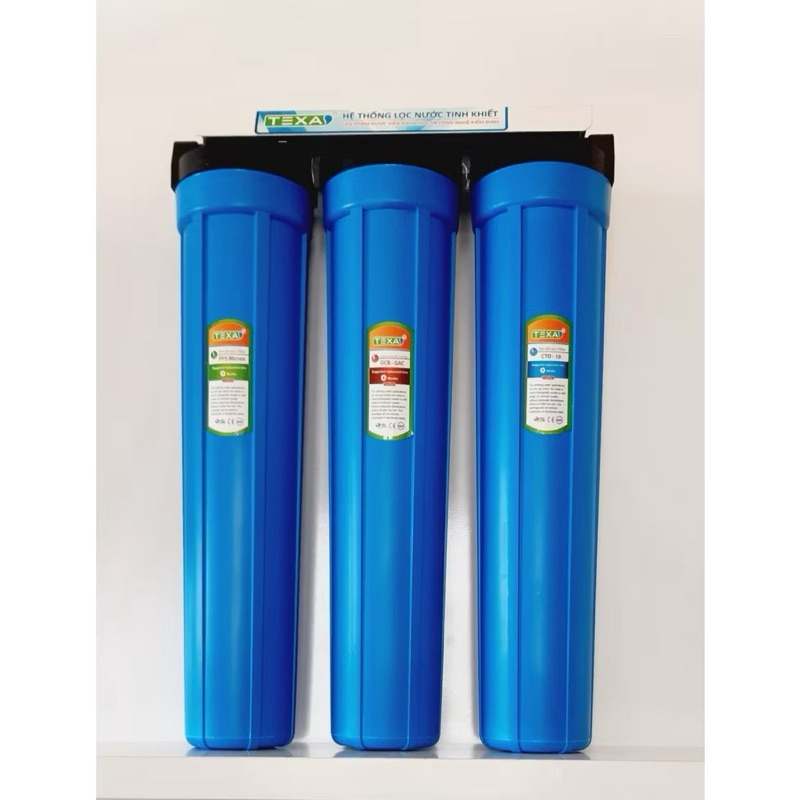 Bộ Lọc Thô 3 Cốc Lọc thô 1,2,3 AQUA 20inh lắp đầu nguồn NƯỚC sau đồng hồ nước hoặc sau bơm