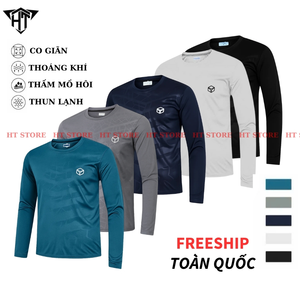 [3 CÁI 99K] Áo Giữ Nhiệt Thể Thao Nam, Áo Thun Dài Tay Cao Cấp Chất Liệu Co Giãn Thoải Mái Thấm Hút 
