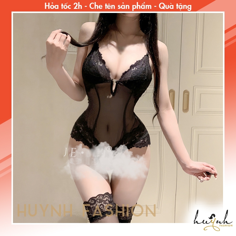 Bodysuit Ren Cổ V Sâu Sexy - B103