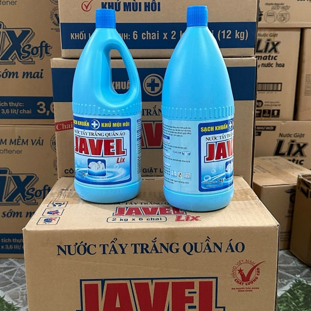 Nước tẩy quần áo Javel chai 1kg