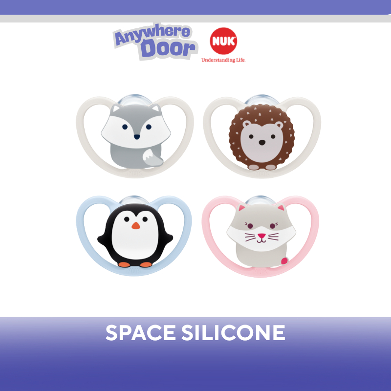 Bộ 2 ti giả NUK Space Silicon