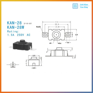 Công tắc đèn Pin V2 (SL 10 chiếc)