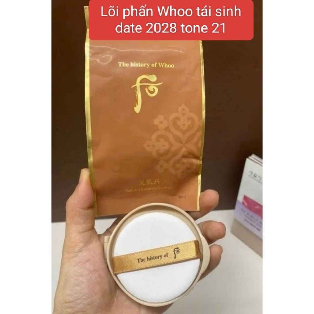 [ Date 2028] Lõi phấn nước WHOO vàng - Whoo trắng - Whoo tái sinh _Whoo hoàng hậu