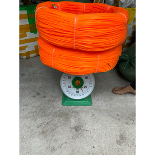 1 Kg Dây Cước Cắt Cỏ, Cước Phát Cỏ Vuông Cam 3,0-3,5-4,0 Li