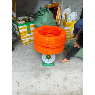 1 Kg Dây Cước Cắt Cỏ, Cước Phát Cỏ Vuông Cam 3,0-3,5-4,0 Li