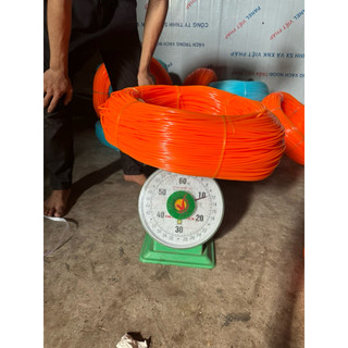 1 Kg Dây Cước Cắt Cỏ, Cước Phát Cỏ Vuông Cam 3,0-3,5-4,0 Li