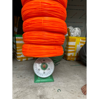 1 Kg Dây Cước Cắt Cỏ, Cước Phát Cỏ Vuông Cam 3,0-3,5-4,0 Li