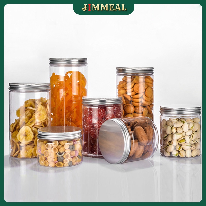 [Sỉ] Hũ Nhựa Pet Nắp Nhôm Đựng Thực Phẩm, Đồ Khô, Ngũ Cốc 50 100 200 500 600 800 1000ml 1200ml 1500ml Lọ, Hộp Nhựa