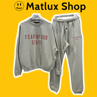   BEST QUALITY  Set đồ nỉ FEAR OF GOD ESSENTIALS State Dark Heather cao cấp Bộ đồ nỉ nam nữ FOG 