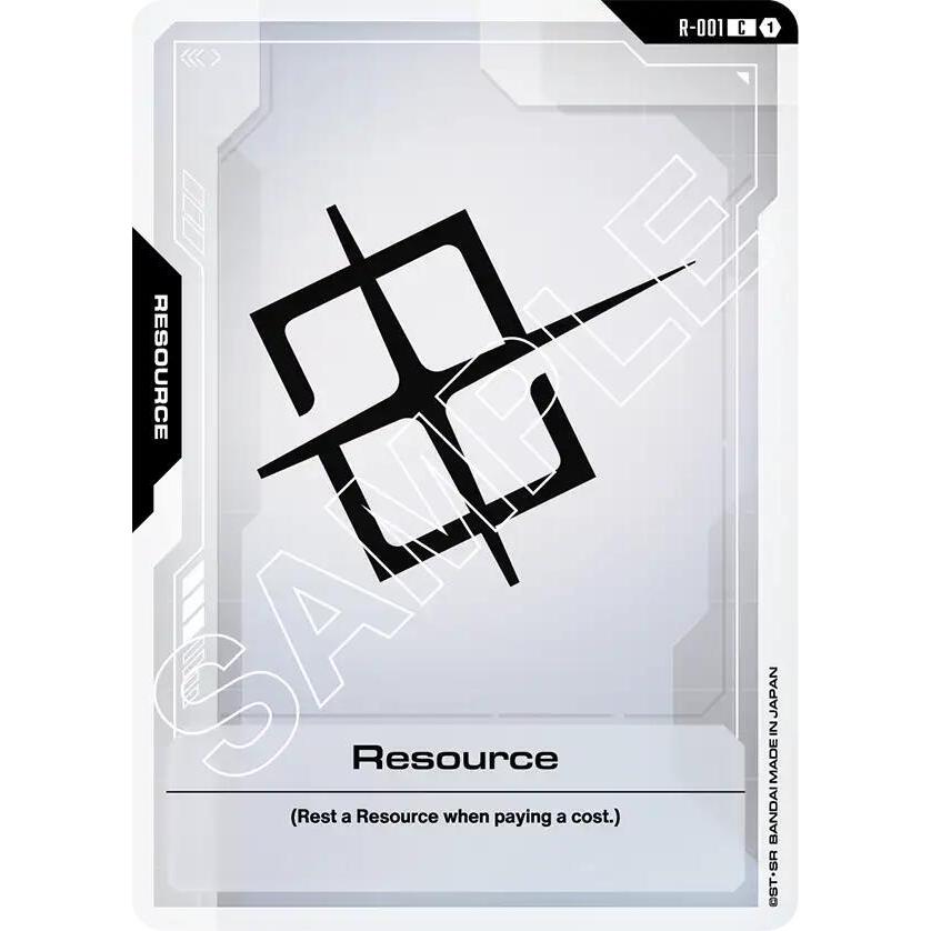 Thẻ Bài Gundam Mã R-001 - Resource - Common