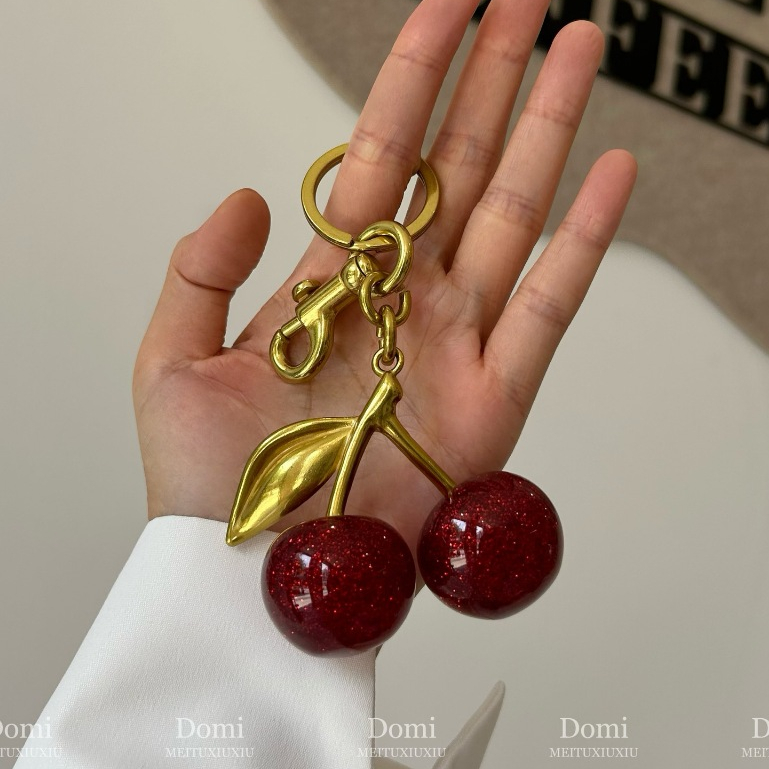 Móc Khóa Cherry, phụ kiện cho túi xách, balo, quà tặng hot trend