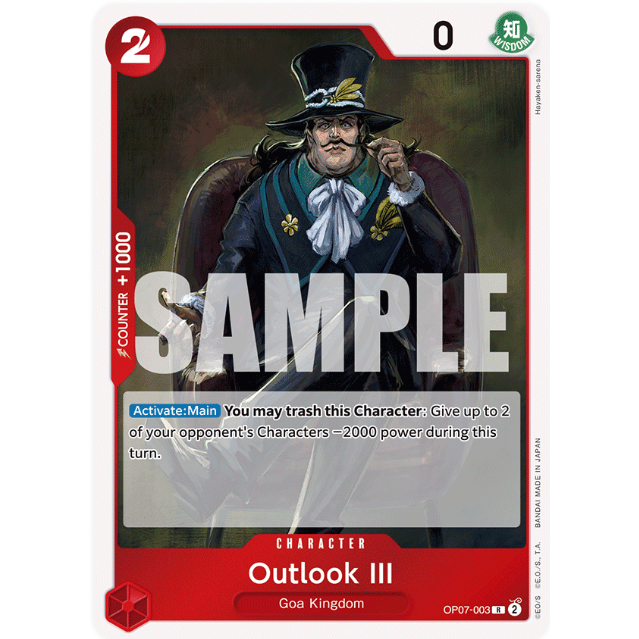 [Thẻ bài OnePiece] OP07-003 | R | CHARACTER Outlook III