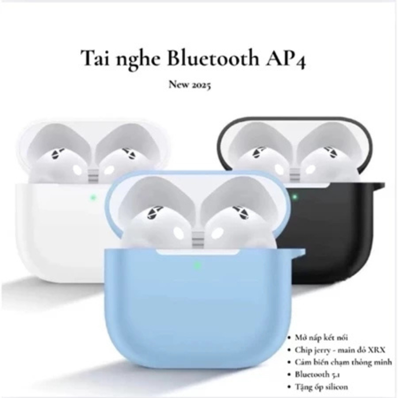 Tai Nghe Bluetooth AP4 | Công Nghệ ANC Chống Ồn | Hỗ Trợ Sạc Không Dây | Đeo Êm