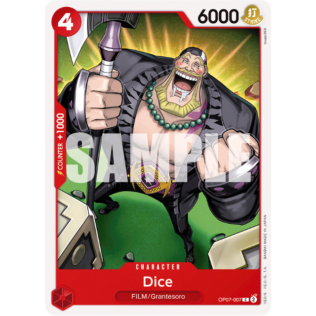 [Thẻ bài OnePiece] OP07-007 | C | CHARACTER Dice