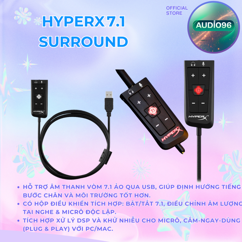 Hyperx Kingston Soundcard cloud2 chính hãng( 100%)