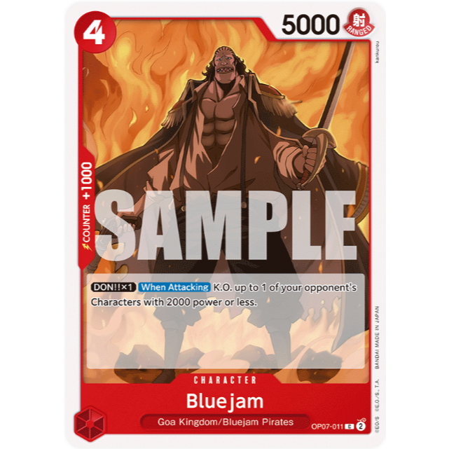 [Thẻ bài OnePiece] OP07-011 | C | CHARACTER Bluejam