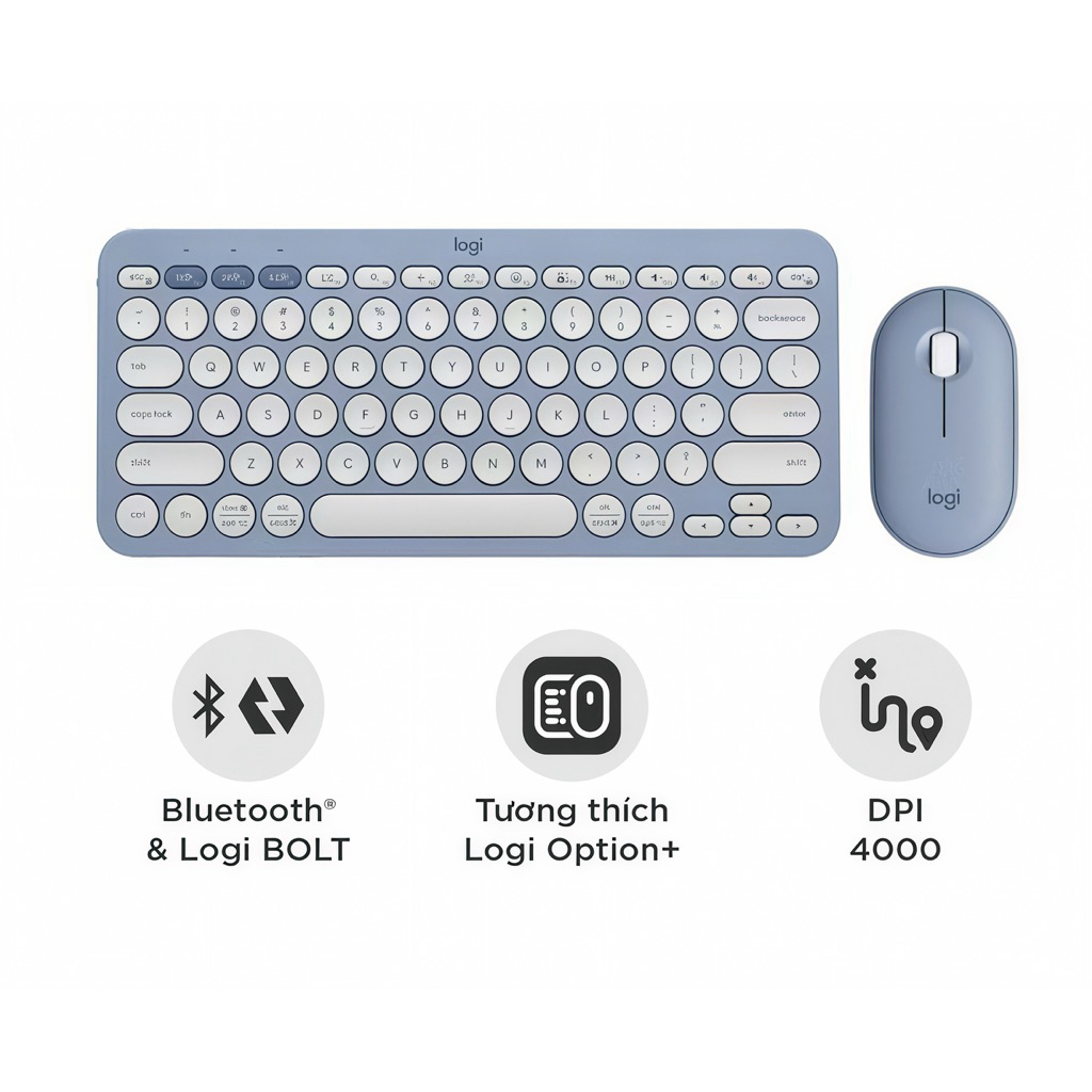 Combo Bàn phím Bluetooth Logitech K380s và chuột Bluetooth M350s - Yên tĩnh, Di động, Easy-Switch Chính hãng | BigBuy360 - bigbuy360.vn